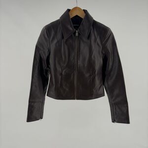 Lamarque New LAMARQUE Oceana Fitted Leather Jacket